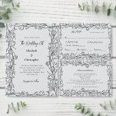 Met de hand getekende Florals Botanisch Elegant Vr Kaart (Personaliseer de collectie van deze zelfstandige maker.)