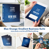 Now Hiring Banner QR Code Blue Grunge Gradient