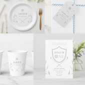 Blauw Gat in een Golf Verjaardag uitnodiging