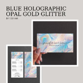 Blauwe Holografische Opal Glitter Make-up, Schoonh Inpakpapier Vel