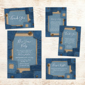 Blue Jean Baby Denim Baby Shower Flesjeskoeler