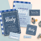 Blue Jean Minimal Return Address Etiket