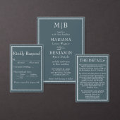 Boho Blue Modern minimalist Kartonnen Onderzetters (Personaliseer de collectie van deze zelfstandige maker.)