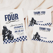 Twee Fast Boys Motorcross Dirt Bike Verjaardag Kaart