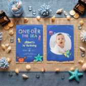 Oceaan onder de zee blauwe verjaardag romper