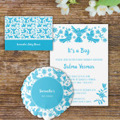 Es una invitación rosa otomí Chica Aankondiging