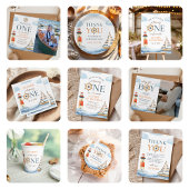 Zeilen in één nautisch blauw 1e verjaardag kaart