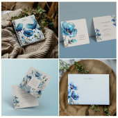 Blue Poppy Bedankt voor uw bestelling Ronde Sticker