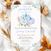 Blue Pumpkins Floral Baby shower Servet