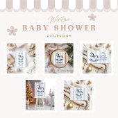 Blue Rocking Horse Baby shower Boeken voor Baby Informatiekaartje