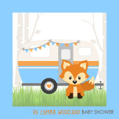 Een beetje Camper RV Camper Baby shower Bruin Papieren Bordje