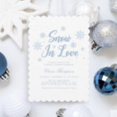 Sneeuw in liefde Witte Winter Vrijgezellenfeest We Acryl Bord