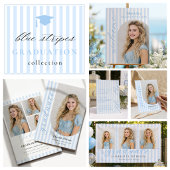 Blauwe Strepen Afstuderen 3 Foto Spandoek