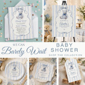 Teddybeer Jongens Baby Shower Kaart