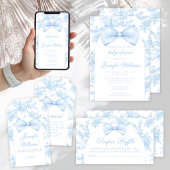 Schattigee Franse Blue Bow Stropdas Boho Baby Boy  Bedankkaart