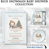 Sneeuwman Kerstjongen Baby shower Klein Bedankdoosjes