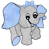 Pink Baby Bat Papieren Bordje