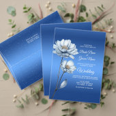 Blauwe Waterverf Bloemen Planner (Personaliseer deze collectie van deze onafhankelijke maker. Test)