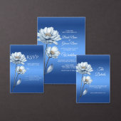 Blauwe Waterverf Bloemen Planner (Personaliseer de collectie van deze zelfstandige maker.)