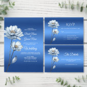 Blauwe Waterverf Bloemen Planner (Personaliseer de collectie van deze zelfstandige maker.)