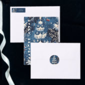 Blue White Christmas Tree Holiday Stropdas (Personaliseer de collectie van deze zelfstandige maker.)