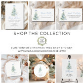 Christmas Winter Boy Baby shower Kaart