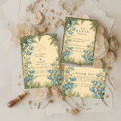 Bluebell Art Nouveau Wedding Save The Date