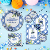 Blueberry Berry Sweet Baby shower Bedankzakje