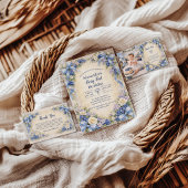 Blueberry Garden Berry First 1st Birthday Kaart