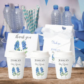 Bluebonnets Flowers Texas Baby shower Meisje Bedankzakje