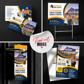 Blauw Oranje Huis Wassen Exterieur Schoonmaak Serv Deurhanger