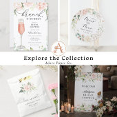 Blush en groen Miss naar Mrs Vrijgezellenfeest Bedankjes Labels