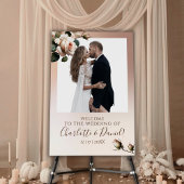 Prachtige Tea Roos bruiloft details Informatiekaartje