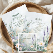 Elegante Blush Bloemen Baby in Bloom Shower Kaart