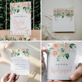 Aangepaste Mok voor Blush Floral Bridesmaid