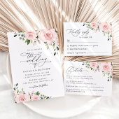Blush Flowers, Roze Flowers, Boho, Weddenmenu