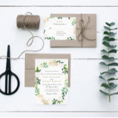 Blush Gold Waterverf krans bruiloft tafel Kaarten