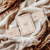 Blush Italian Wine Bridal Shower Bedankkaart