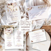 Blush Peony & Gold Bourgondië Save The Date Briefk Aankondigingskaart