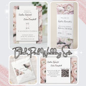 Modern blush roze collectie bruid en bruidegom naa  zelfinktende stempel