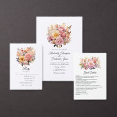 Blush en gouden bloemenbruiloft handwaaier (Personaliseer de collectie van deze zelfstandige maker.)