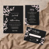 Cherry Blossom Photo Wedding Thank You Bedankkaart (Personaliseer de collectie van deze zelfstandige maker.)