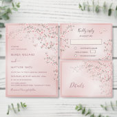 Roze Kersenbloesem Bruiloft Acryl Uitnodigingen (Personaliseer de collectie van deze zelfstandige maker.)