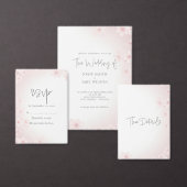 Soft Cherry Blossom RSVP QR Code Enclosure Kaart (Personaliseer de collectie van deze zelfstandige maker.)