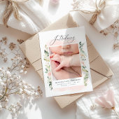 Hallo Kleine blos bloesem geboorte aankondiging Ronde Sticker