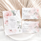 Blush Flowers, Roze Flowers, Greenery, Wedding Pro Programmakaart