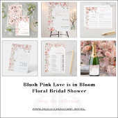 Blush Pink Floral Waterverf Vrijgezellenfeest Reci