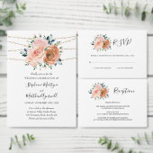 Stoffig Roze Koraal Blauw Botanische Lichten Bruil Kaart (Personaliseer de collectie van deze zelfstandige maker.)