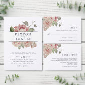 Kaarten van de Blush Roos Wedding Website | Mini Mini Visitekaartjes (Personaliseer de collectie van deze zelfstandige maker.)