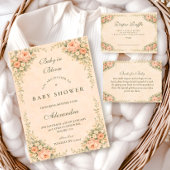 Blush Sage Floral Garden Diapper Raffle Informatiekaartje